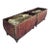 1990s Massive Bamboo Metal Elongated Coastal Regency Planters Troughs-a Pair For Sale