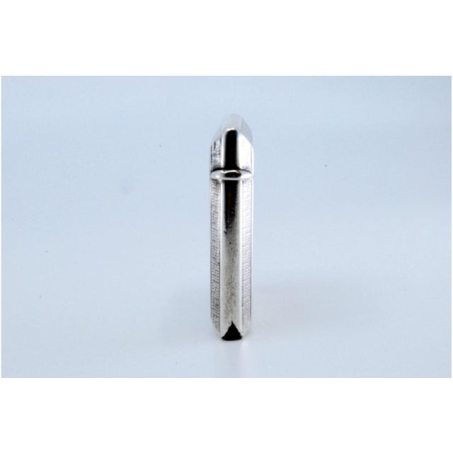 Guilloche Silver Matchbox with Edge Friezes and Hanging Ring For Sale - Image 6 of 10