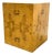 Large Scale Modern Burl Wood Cube Side Table / Pedestal Att. Milo Baughman For Sale