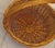 Coastal Sculptural Thick Round Basket Decor Piece - Medium Lightweight Brown With Dramatic Fixed Handle For Sale - Image 9 of 9