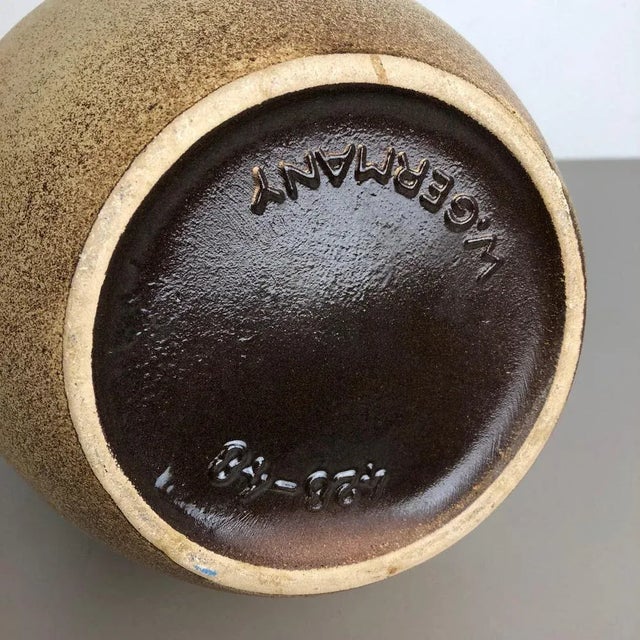 Extra Large Vintage Pottery Fat Lava Vase from Scheurich, Germany, 1970s For Sale - Image 13 of 14
