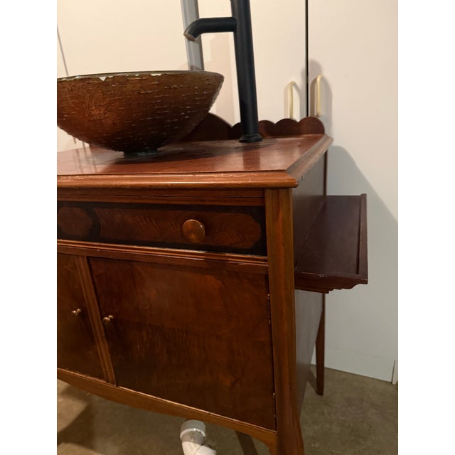 Queen Anne 1990s Queen Anne Style Vessel Sink Cabinet For Sale - Image 3 of 11
