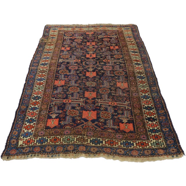 Tribal Early 20th Century Persian Bijar Rug, 03'10 X 05'09 For Sale - Image 3 of 9