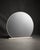Contemporary Large Cream Framed Round Mirror With Sculptural Base, 45” X 40” For Sale - Image 3 of 4