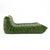 Mid-Century Modern Togo Chaise Lounge in Botanica Green Leather - Restored Ligne Roset Original For Sale - Image 3 of 17