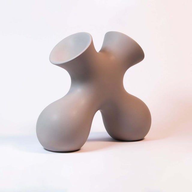 Tabono Vase in Ceramic by Soheila Mahmoodi For Sale - Image 17 of 18