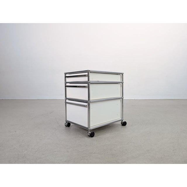 Postmodern Rolling Container Office Cabinet from USM Haller For Sale - Image 3 of 9