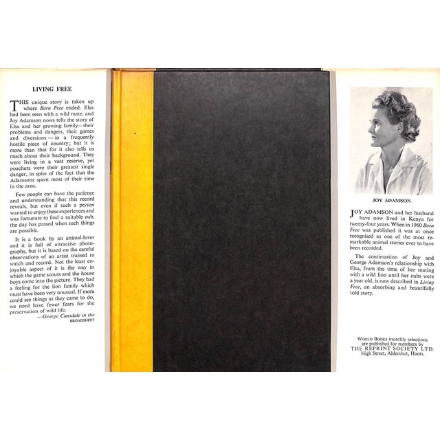"Living Free: The Story of Elsa and Her Cubs" 1961 Adamson, Joy For Sale - Image 4 of 9