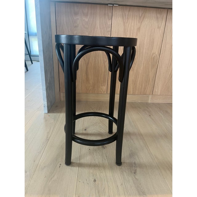 Design Within Reach Michael Thonet Ton 73 Bentwood Black Counter Stools, Set of 5 For Sale - Image 9 of 15