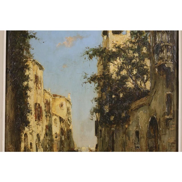 Early 20th Century Large Post Impressionist Oil Painting Venice, Albert Duprat 1882-1974 For Sale - Image 5 of 12