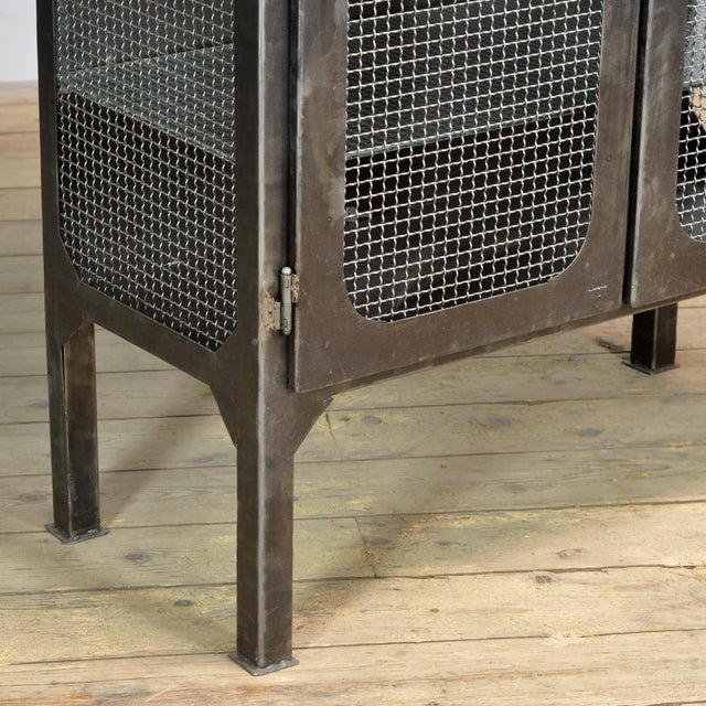Vintage Medical Cabinet in Iron, 1970s For Sale - Image 6 of 11