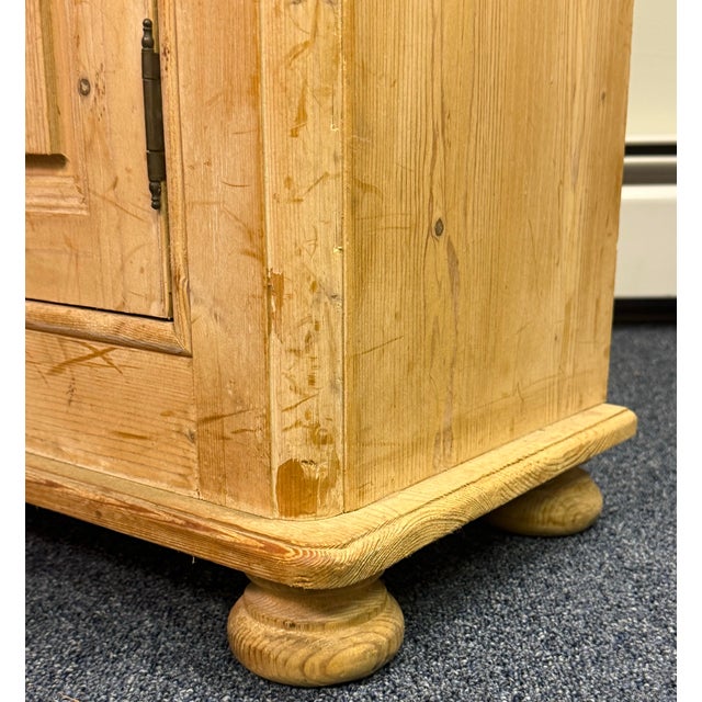 Vintage Cerused Scrubbed Pine Bookcase For Sale - Image 9 of 12