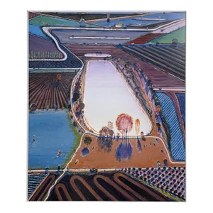 Wayne Thiebaud (1920-2021) Expressionist Landscape Giclée Print, Framed/Pop Art