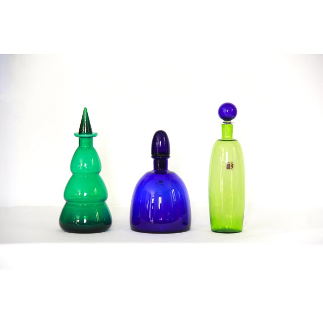 Vintage Murano Art Glass Bottle by Carlo Moretti, Italy, 1980s For Sale - Image 13 of 13