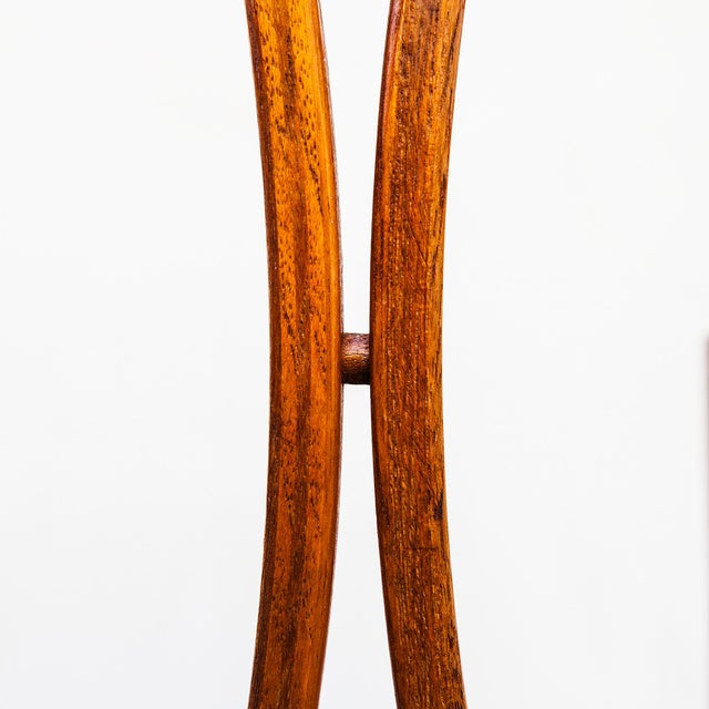 Wood Vintage Mid Century Modern Teak & Afromosia Dining Chairs For Sale - Image 7 of 15