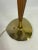 Gerald Thurston Mid-Century Modern Walnut & Brass Table Lamp W/ Shade Attributed to Thurston For Sale - Image 4 of 10