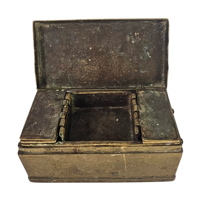 Southeast Asian Filipino Brass Betel Nut Box Hand Crafted Box 7.5 ...