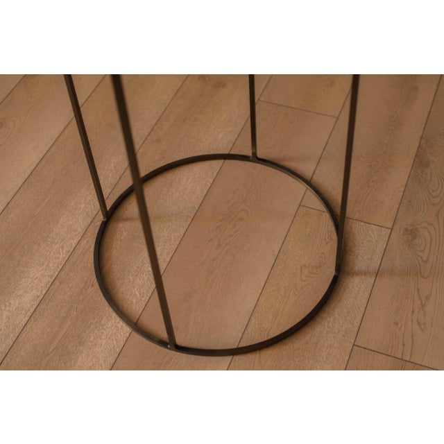 Mid Century 1970s Rotating Replogle 16" World Globe With Brass Floor Stand For Sale - Image 9 of 10