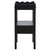 Black Darlyn Scalloped 1 Drawer Accent Table in Matte Black For Sale - Image 8 of 9
