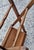 French Drexel Mid Century Distressed Walnut Lectern, Podium, X Side Book Stand or Music Stand For Sale - Image 3 of 8