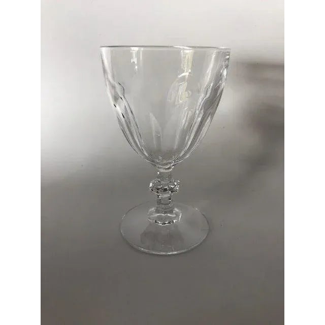 Mid-Century Modern Vintage Clear Teardrop Cocktail Glasses S/4 For Sale - Image 3 of 5
