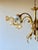 Florentine Style Gilt Metal Chandelier with Amber-Tinted Glass Shades, 1960s For Sale - Image 13 of 13