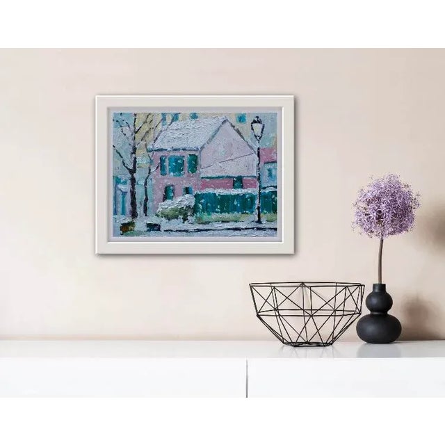 Winterscapes — Modern Impressionist Snowscape (Original Oil Painting) For Sale In Reno/Lake Tahoe - Image 6 of 6