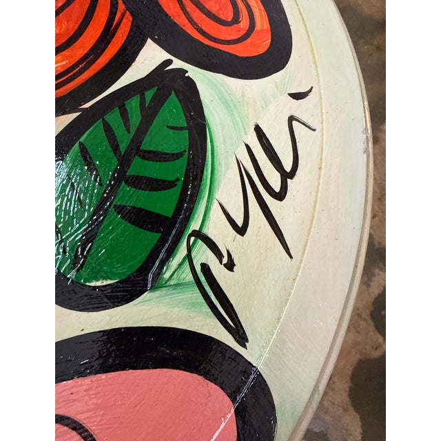 1970s 1970s Original Peter Keil Flowers Table Abstract Painting For Sale - Image 5 of 7