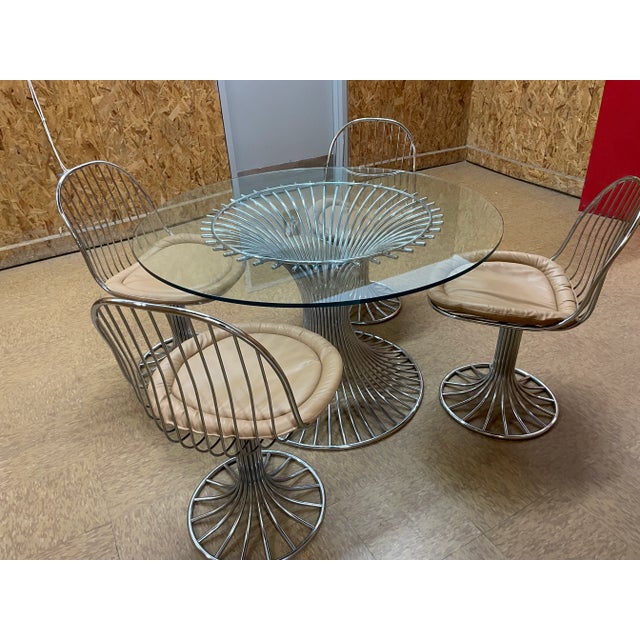 1960s Gastone Rinaldi Sabrina Dining Table and Chairs - Set of 5 For Sale - Image 9 of 10