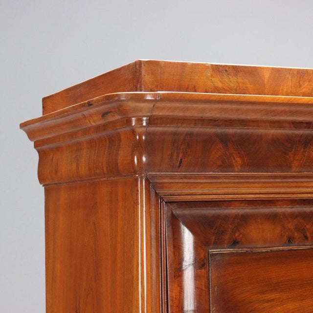 Antique Charles X Wardrobe in Mahogany, Italy, 19th Century For Sale - Image 5 of 12