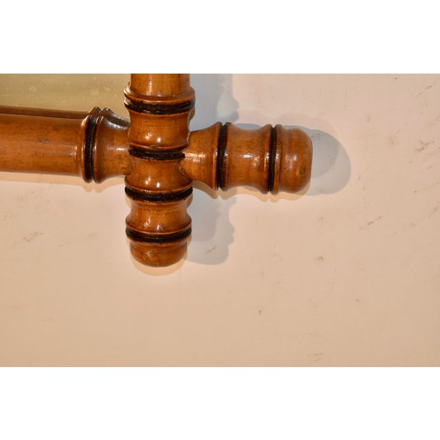 Cherry Faux Bamboo Mirror From France, Circa 1900 For Sale In Greensboro - Image 6 of 8