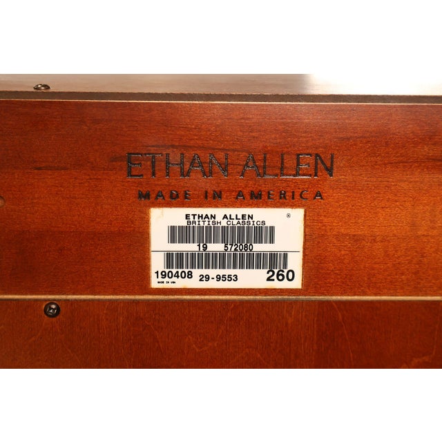 English Ethan Allen 'British Classics' Collection Office Bookcase For Sale - Image 3 of 18