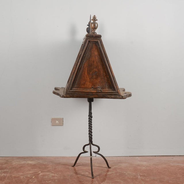 Louis XIV Choir Lectern with Wrought Iron Base For Sale - Image 5 of 18