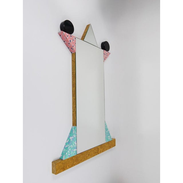 Vintage Italian Wall Mirror by Ettore Sottsass, 1984 For Sale - Image 14 of 18