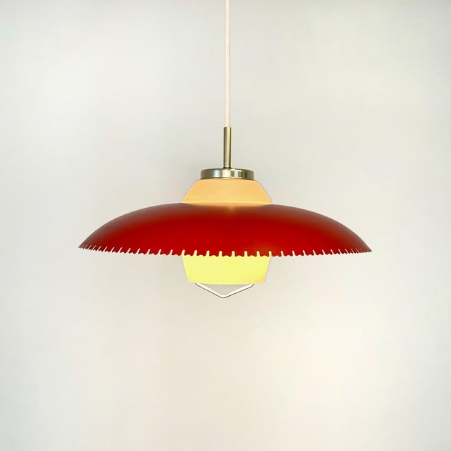 Mid-Century Modern Pendant Lamp by Bent Karlby for Ask/Schrøder, 1960s For Sale - Image 3 of 8