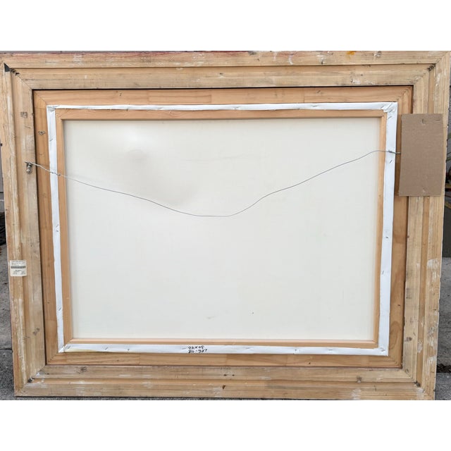 Textile Late 20th Century Jean Laurent Oil Painting on Canvas For Sale - Image 7 of 8