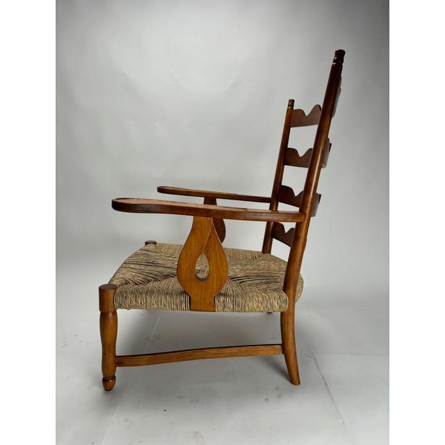 Paolo Buffa Mid-Century Sculptural Cherrywood Armchairs by Paolo Buffa, Italy, 1940s, Set of 2 For Sale - Image 4 of 9