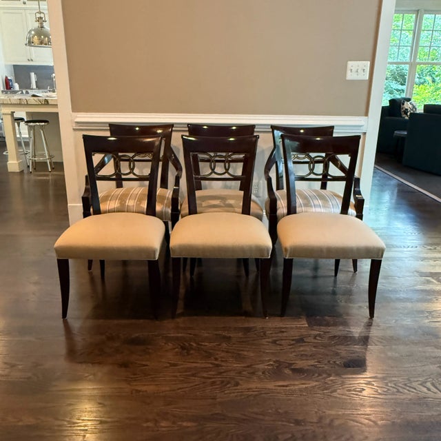 Set of 6 Thomas Pheasant for Baker Cleo Dining Chairs For Sale - Image 14 of 14