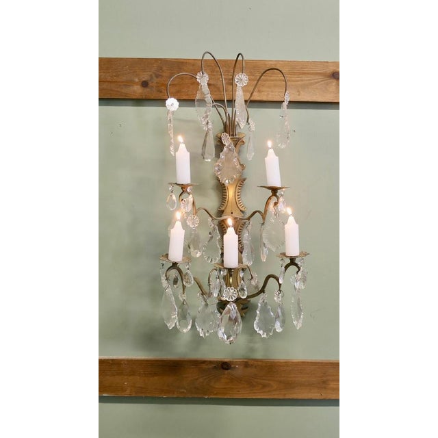19th Century French Brass Candle Wall Sconce For Sale - Image 3 of 8