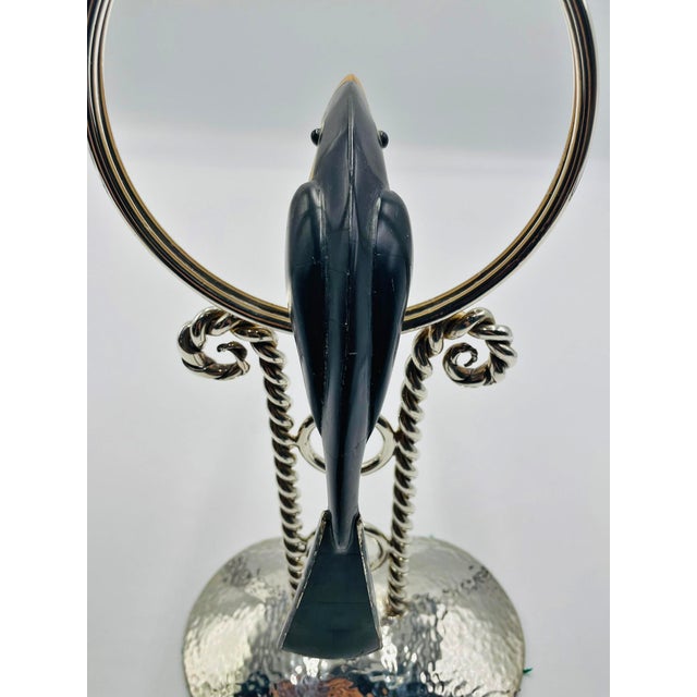 1980s Emilia Castillo Silver-Plated Toucan Candlestick With Onyx Inlay, Taxco Mexico For Sale - Image 12 of 18