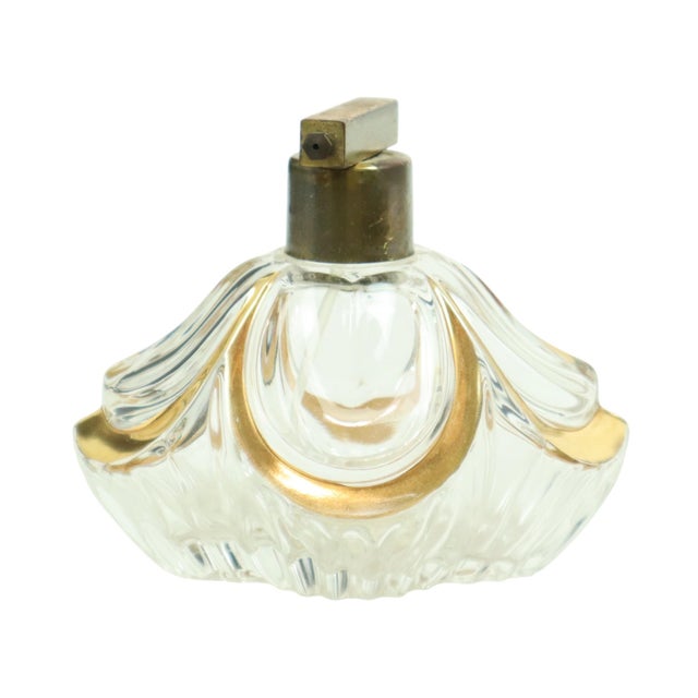 Vintage Art Deco Style Crystal Boudoir Perfume Bottles from Fischer, 1950s, Set of 3 For Sale - Image 10 of 18