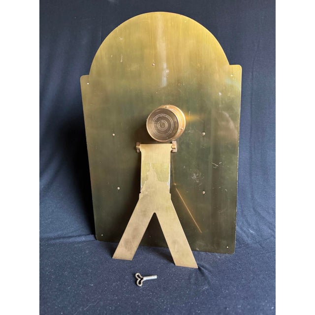 1860s Coblentz Louis XVI Blue Alabaster Enamel Table Clock 1pc For Sale - Image 9 of 17