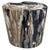 Andrianna Shamaris Impressive Ancient Petrified Wood Side Table For Sale