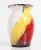 Vintage Mid Century Modern West German Lava Bold Red & Yellow Pottery Vase For Sale - Image 9 of 9