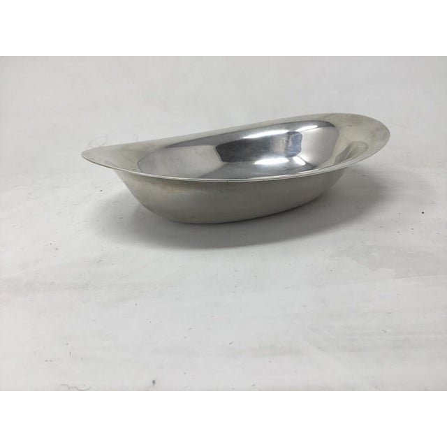 Mid-Century Modern Vintage Dansk Silver-Plate Torun Dish by Vivianna Torun Bülow-Hübe For Sale - Image 3 of 10