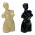 Vintage Resin Female Form Salt and Pepper Shakers, a Pair For Sale
