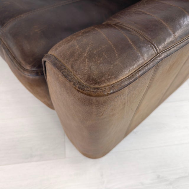 De Sede Ds 44 Three-Seat Leather Sofa For Sale - Image 9 of 14