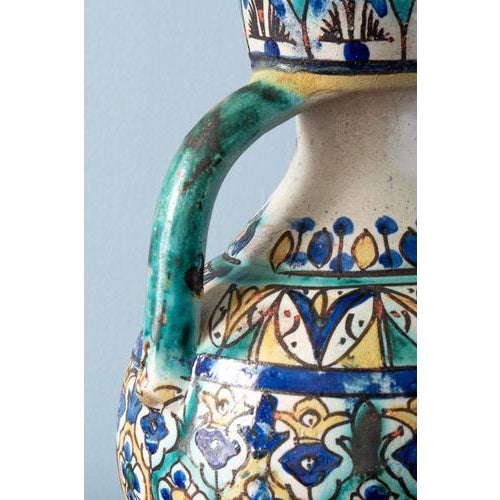 Brown Moroccan Ceramic Fez Berrada Ewer, Early 20th Century For Sale - Image 8 of 10
