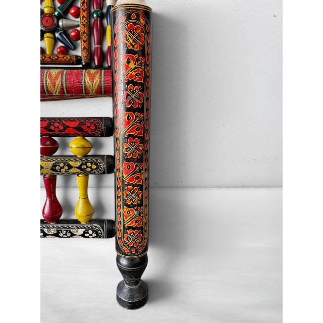 Vintage Pakistani Ceremonial / Punjabi Wedding Chair For Sale - Image 4 of 9