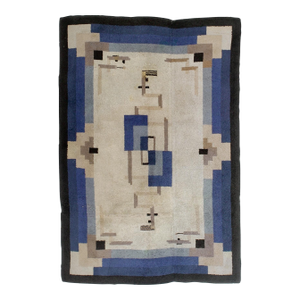Fine Mid Century French Wool Rug 4'9" X 7'3"